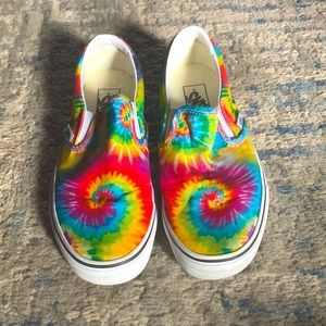 Tie Dye Slip On Vans